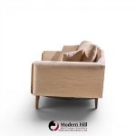 adrian pearsall style mid century walnut gondola sofa
