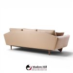 adrian pearsall style mid century walnut gondola sofa
