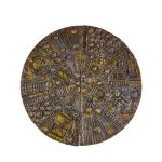 adrian pearsall for craft associates mid century brutalist disc cabinet bar