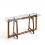adrian pearsall for craft associates mid century sculptural walnut console table