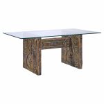 adrian pearsall for craft associates mid century brutalist glass top dining table
