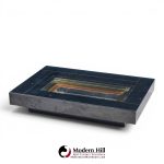 alain delon for maison jansen mid century brass, chrome and lacquered coffee table