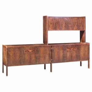 arne hovmand-olsen for mogens kold møbelfabrik mid century danish rosewood credenza and bar hutch