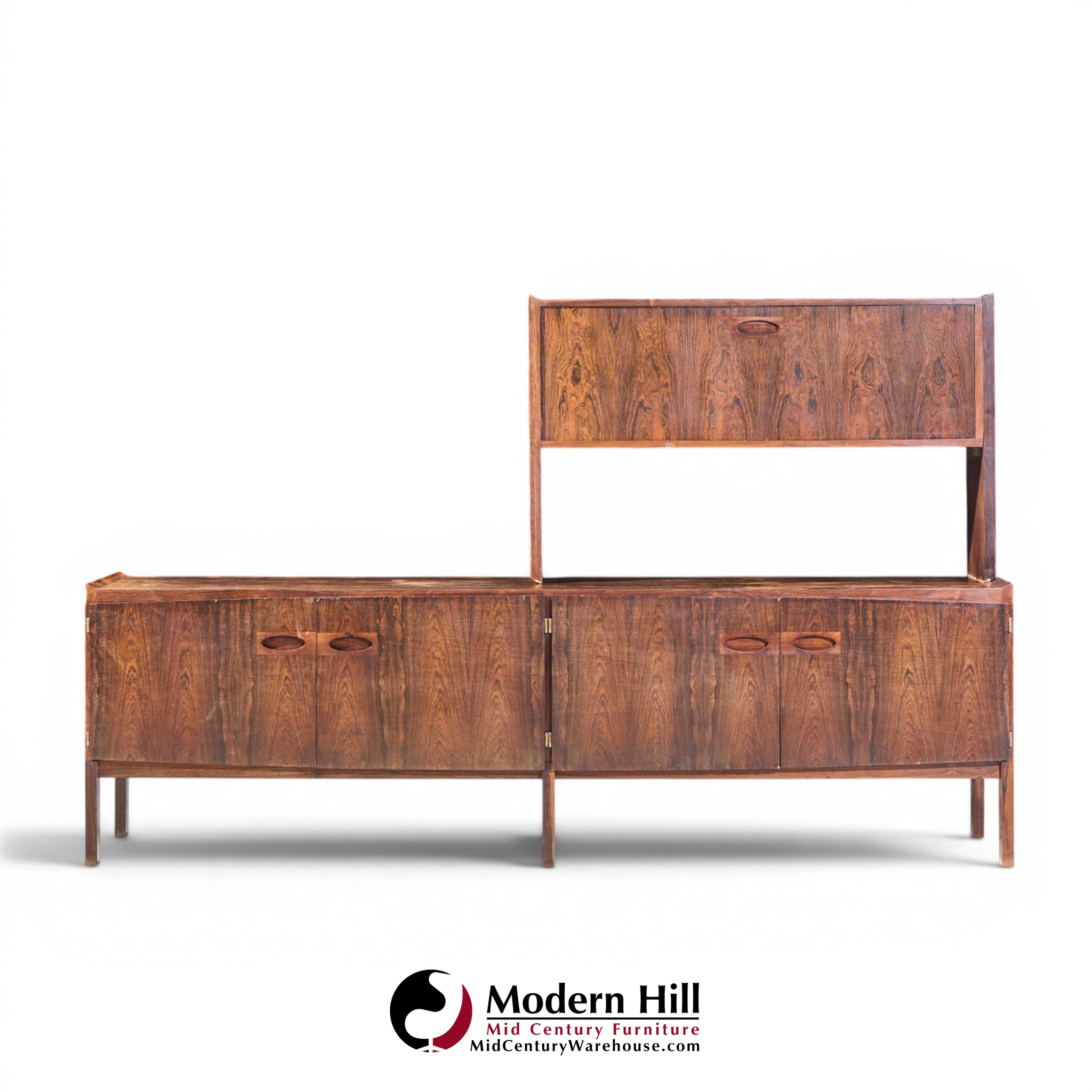 arne hovmand-olsen for mogens kold møbelfabrik mid century danish rosewood credenza and bar hutch