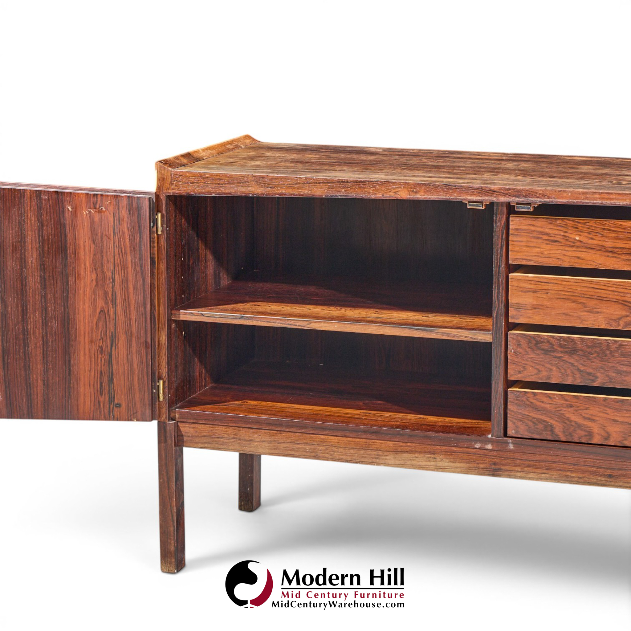 arne hovmand-olsen for mogens kold møbelfabrik mid century danish rosewood credenza and bar hutch