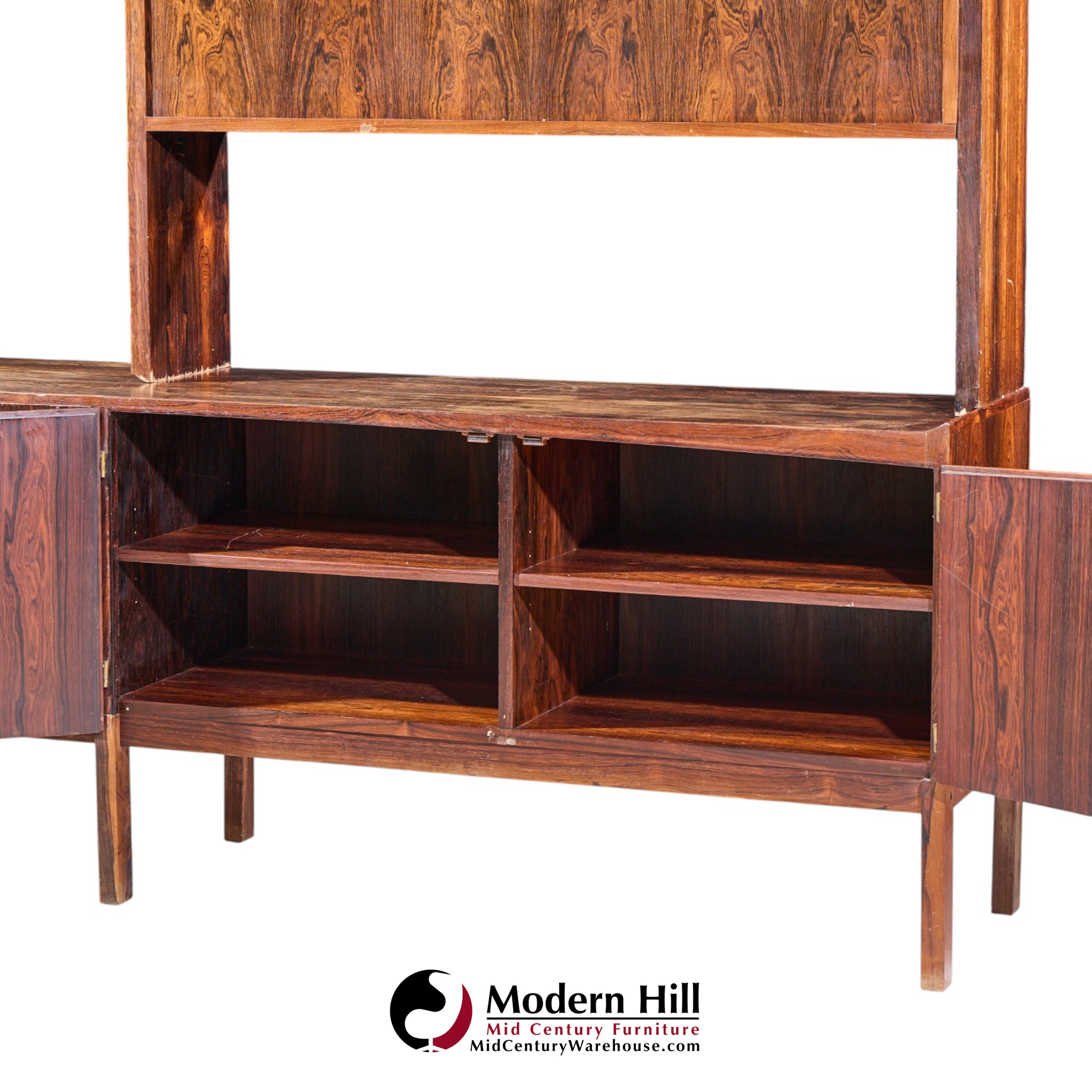 arne hovmand-olsen for mogens kold møbelfabrik mid century danish rosewood credenza and bar hutch