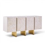 baker kira mid century quartz front sideboard credenza