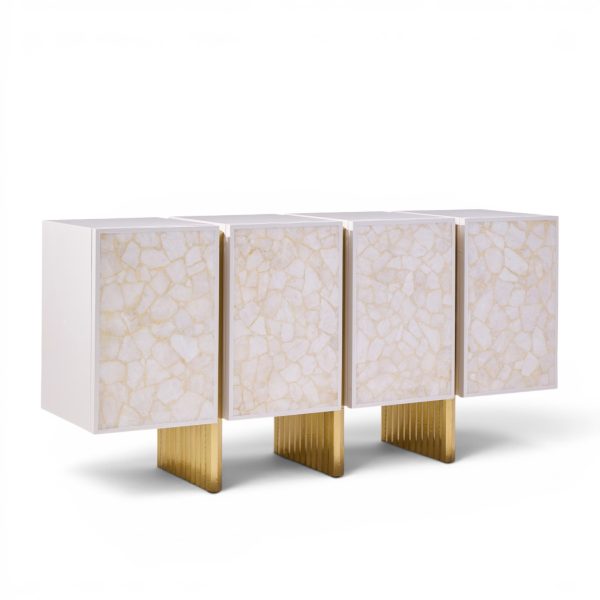 baker kira mid century quartz front sideboard credenza