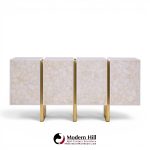 baker kira mid century quartz front sideboard credenza