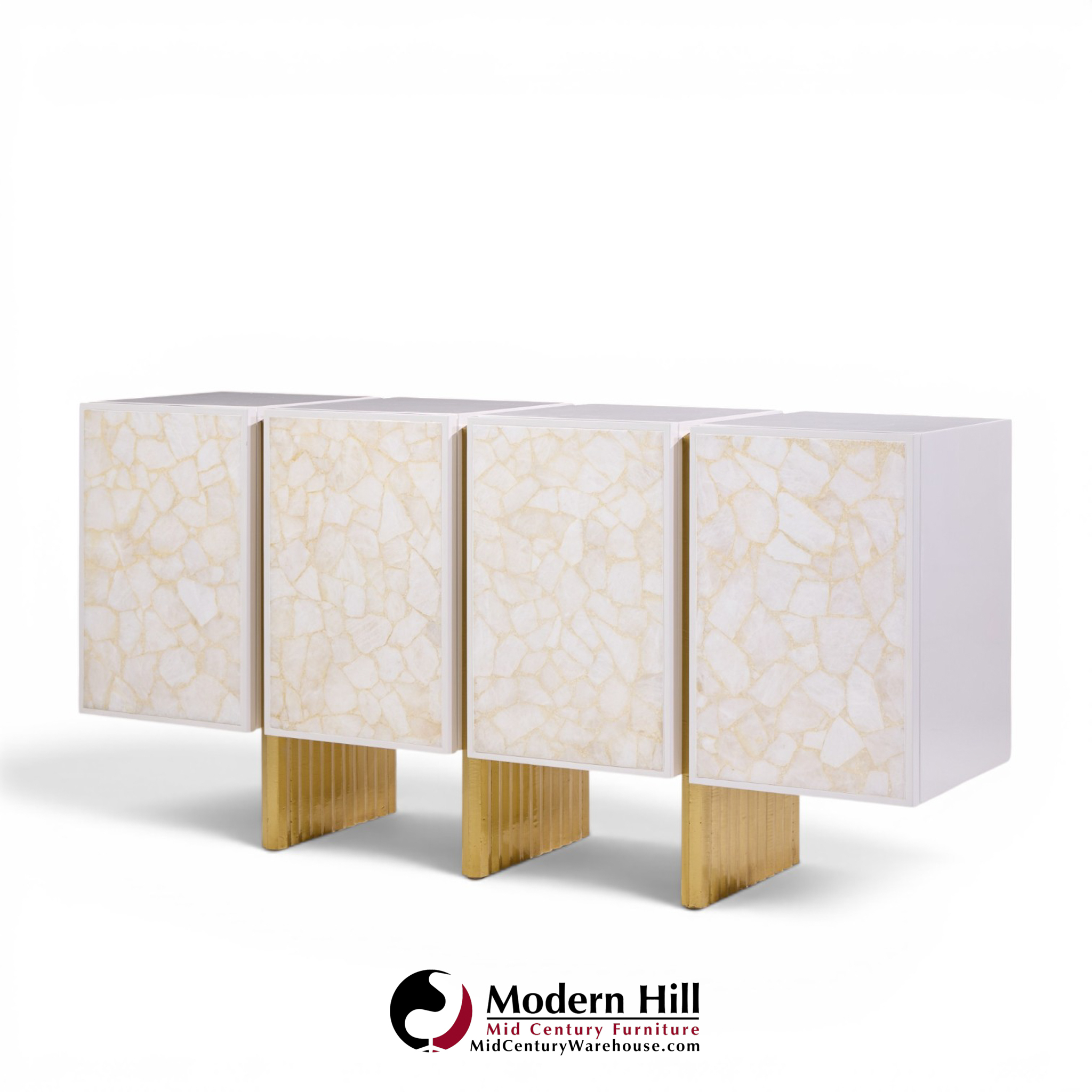 baker kira mid century quartz front sideboard credenza