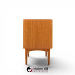 bernhard pedersen mid century danish teak tambour credenza and hutch