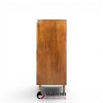 bert england mid century walnut and brass armoire