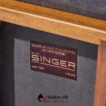 bertha schaefer for singer & sons mid century italian walnut dining chairs - set of 4