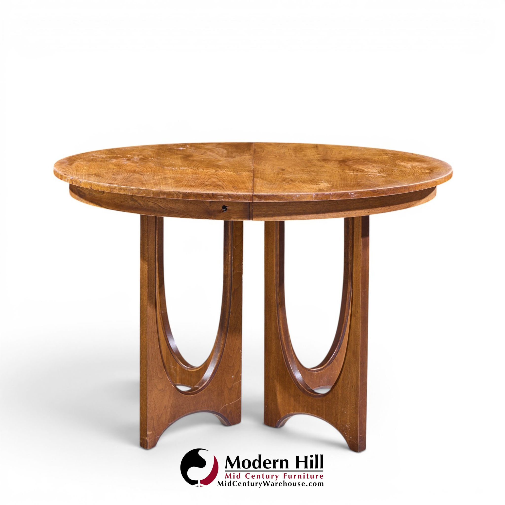 broyhill brasilia mid century dining table with 1 leaf