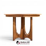 broyhill brasilia mid century dining table with 1 leaf