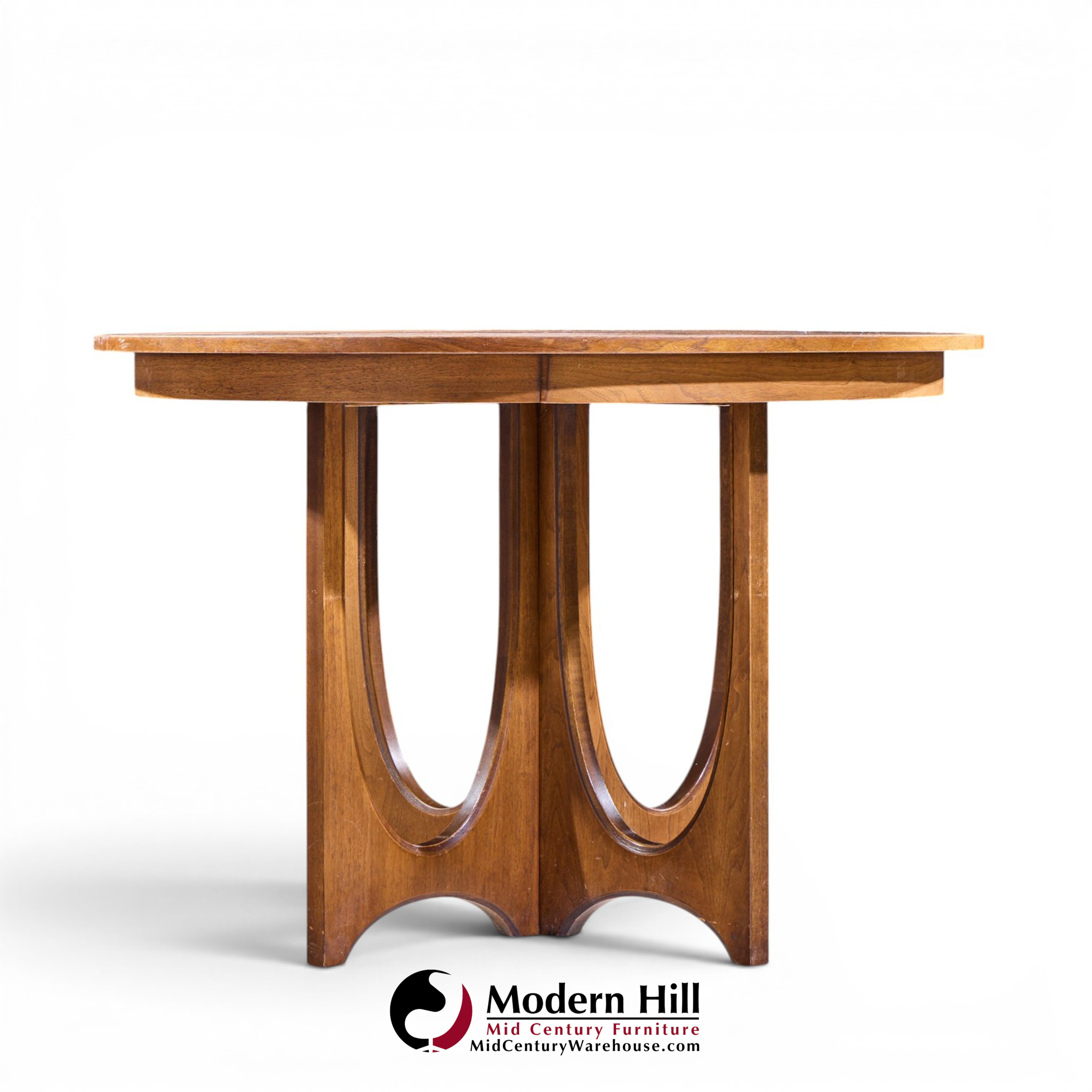 broyhill brasilia mid century dining table with 1 leaf
