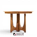broyhill brasilia mid century dining table with 1 leaf