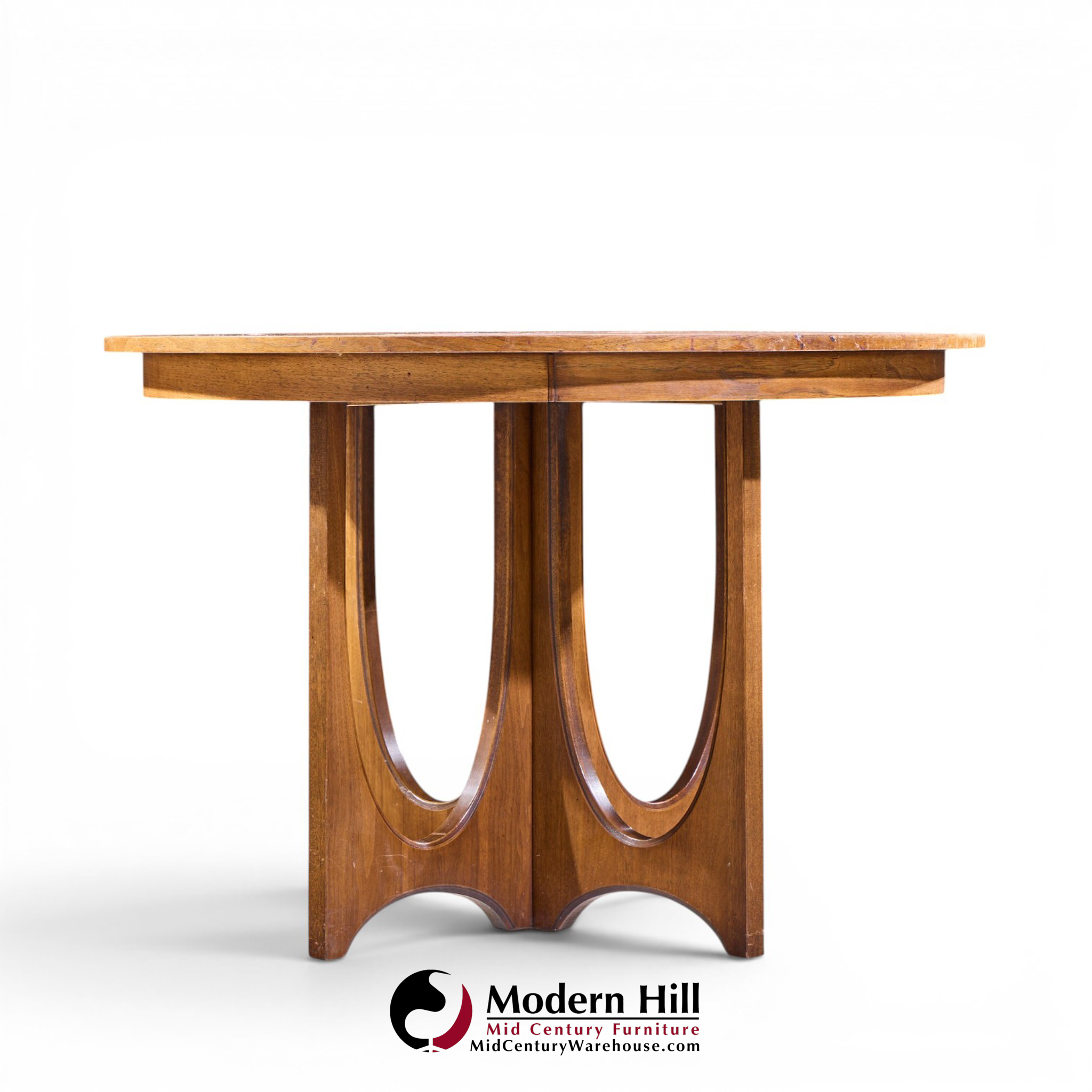 broyhill brasilia mid century dining table with 1 leaf
