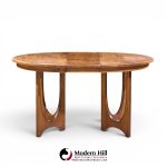 broyhill brasilia mid century dining table with 1 leaf