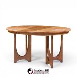 broyhill brasilia mid century dining table with 1 leaf