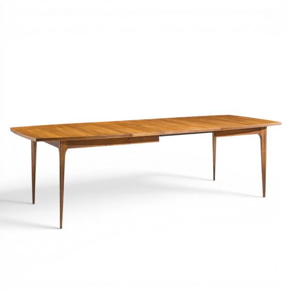 broyhill brasilia mid century dining table with 3 leaves