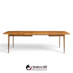 broyhill brasilia mid century dining table with 3 leaves