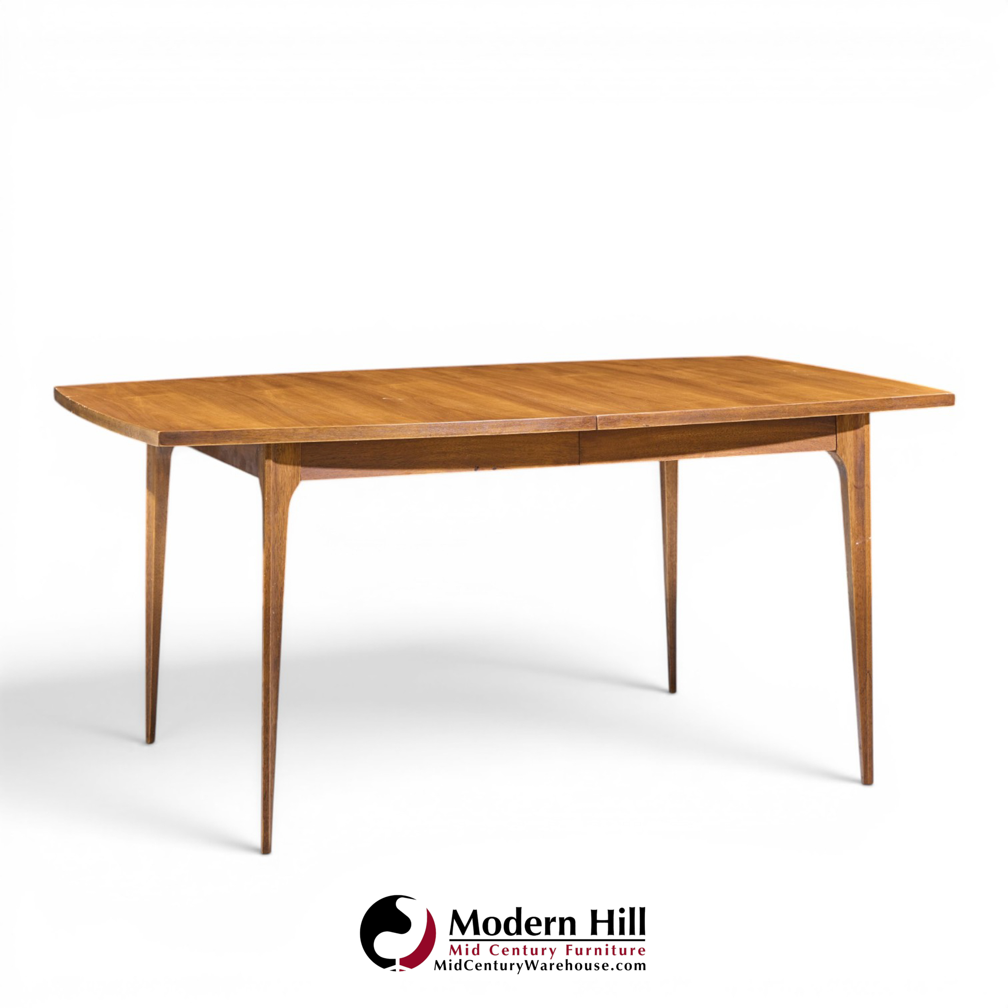 broyhill brasilia mid century dining table with 3 leaves