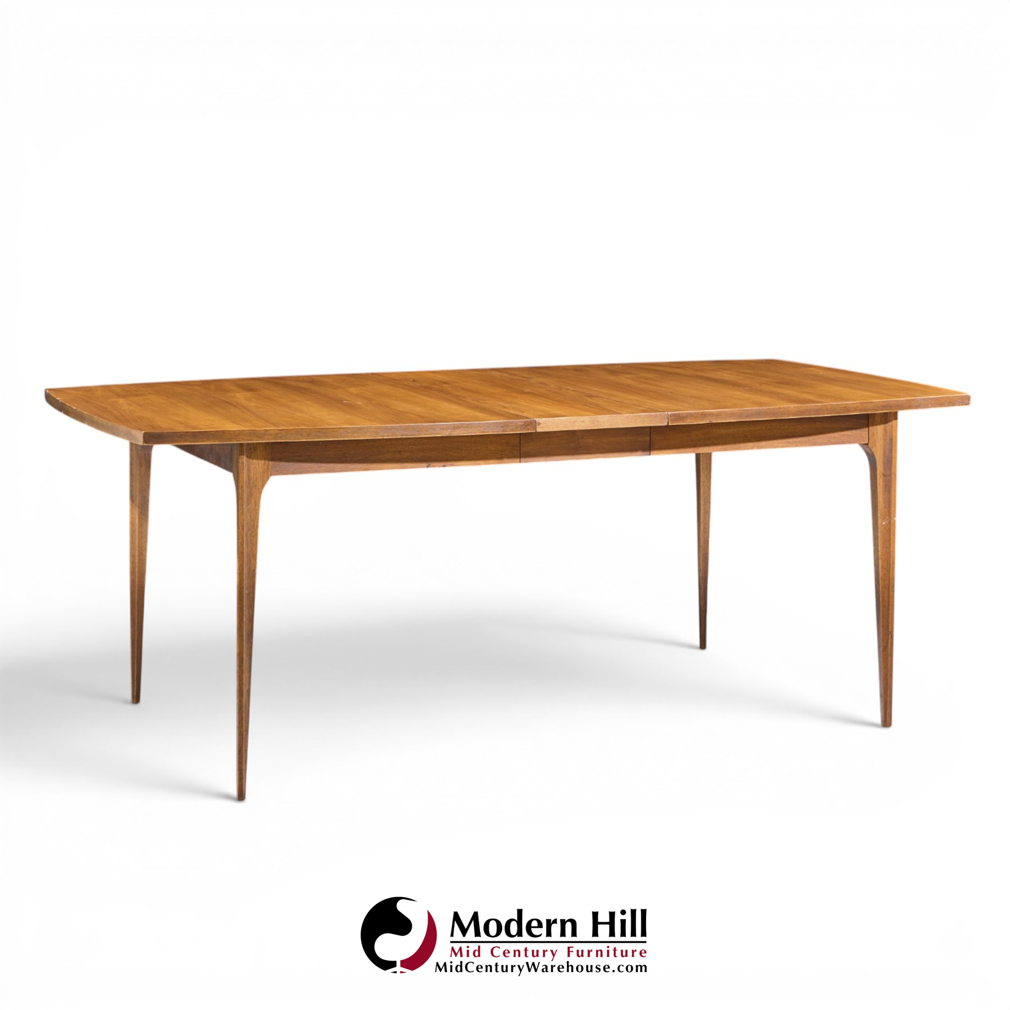 broyhill brasilia mid century dining table with 3 leaves