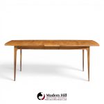broyhill brasilia mid century dining table with 3 leaves