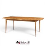 broyhill brasilia mid century dining table with 3 leaves