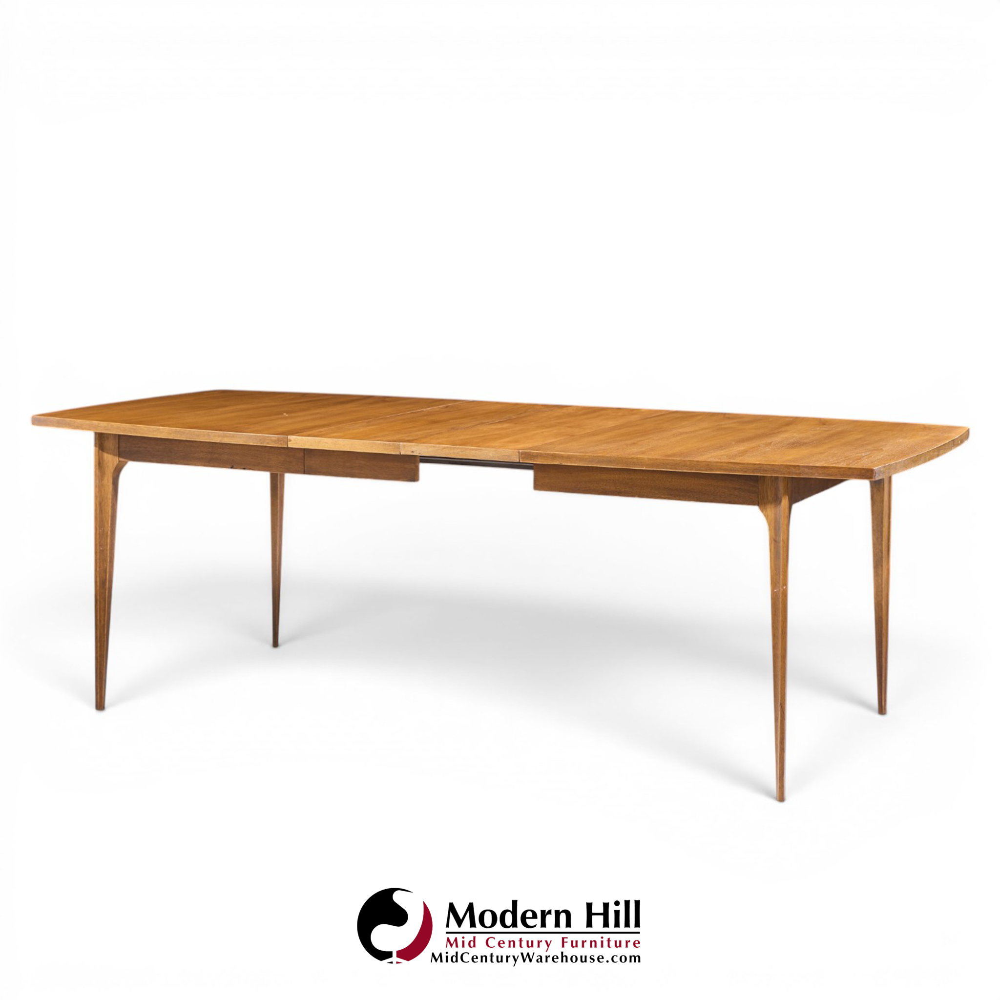 broyhill brasilia mid century dining table with 3 leaves