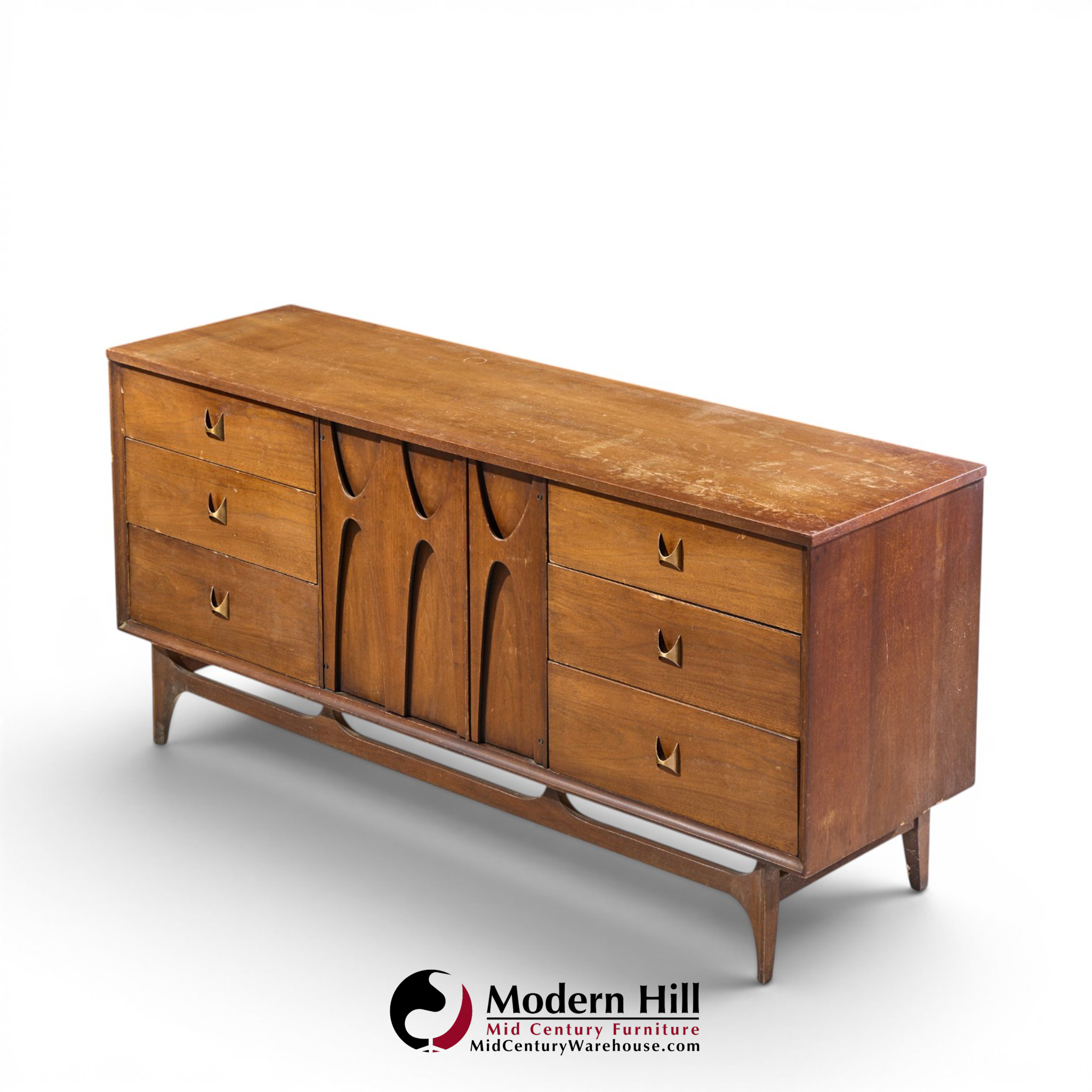 broyhill brasilia mid century lowboy dresser