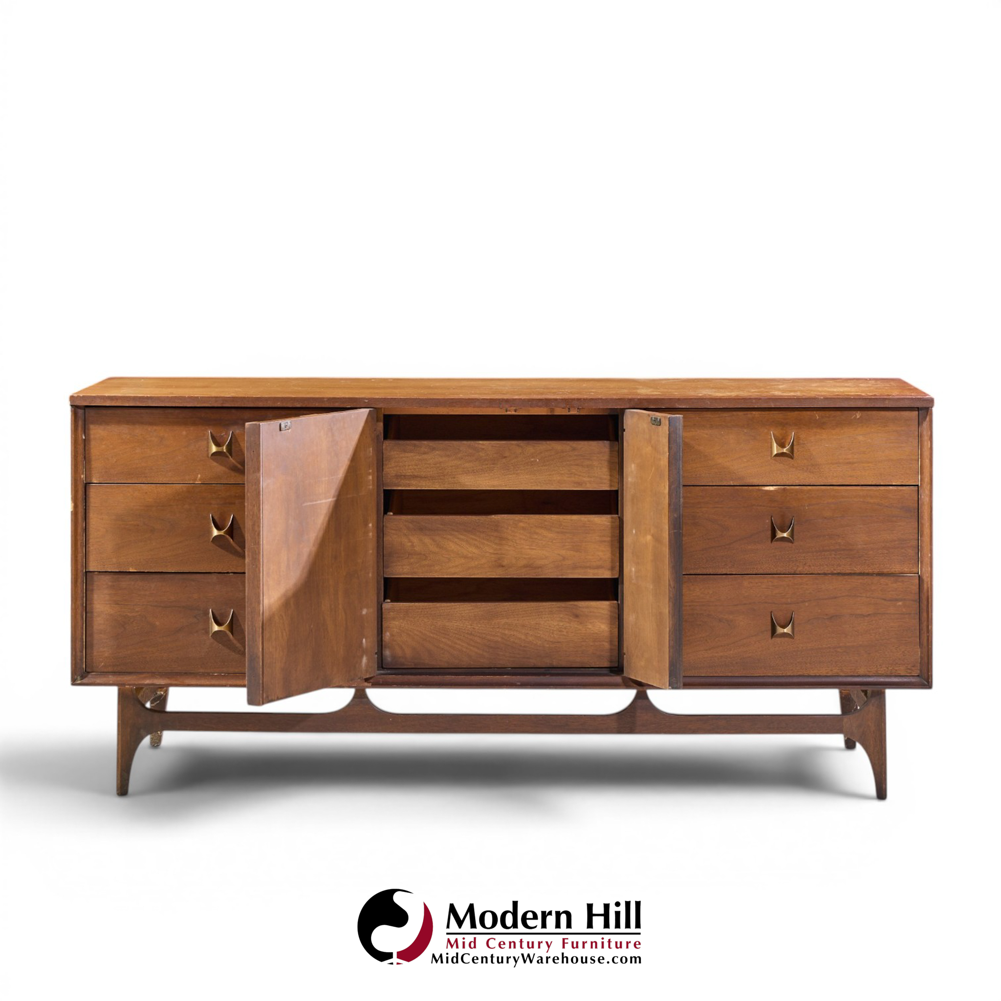 broyhill brasilia mid century lowboy dresser
