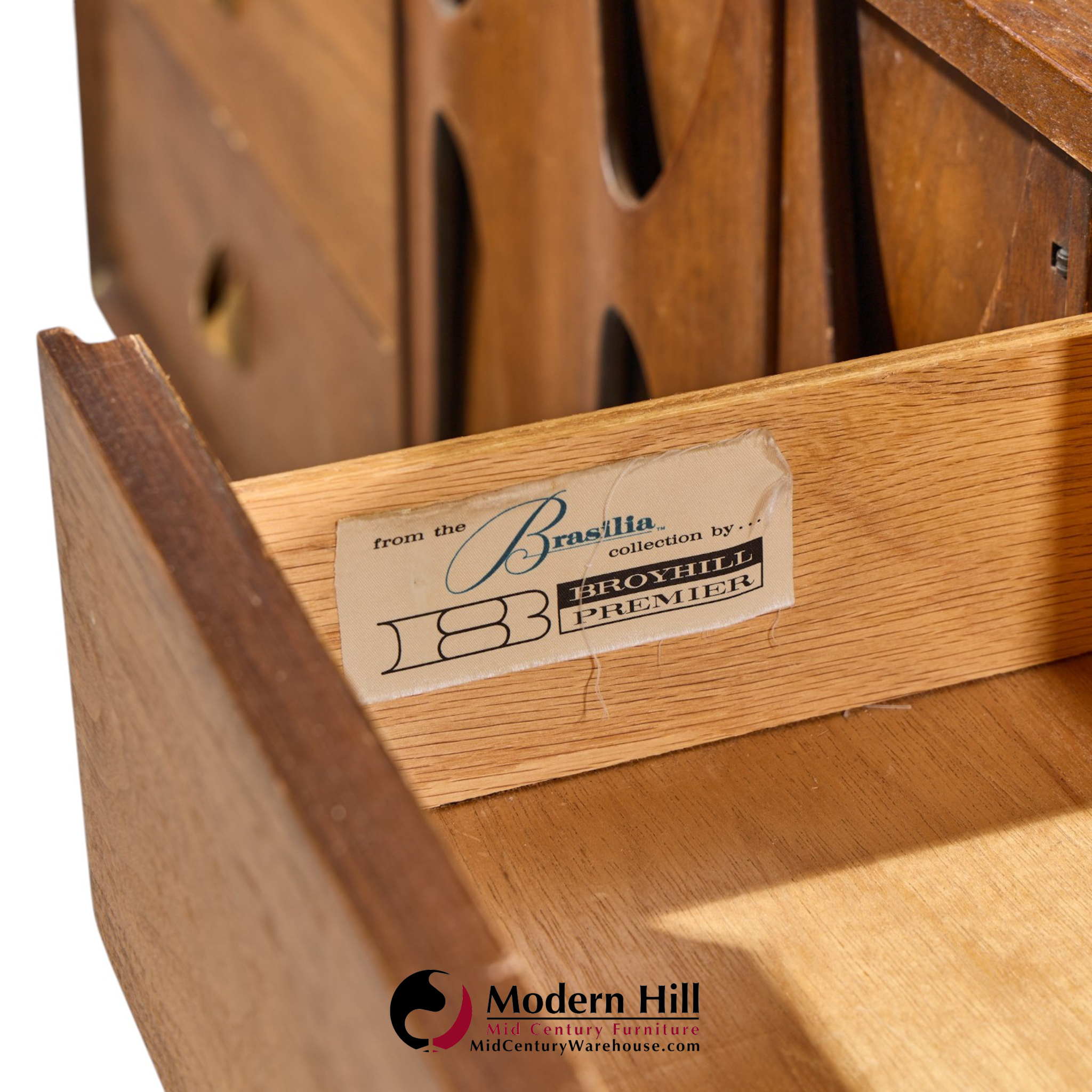 broyhill brasilia mid century lowboy dresser