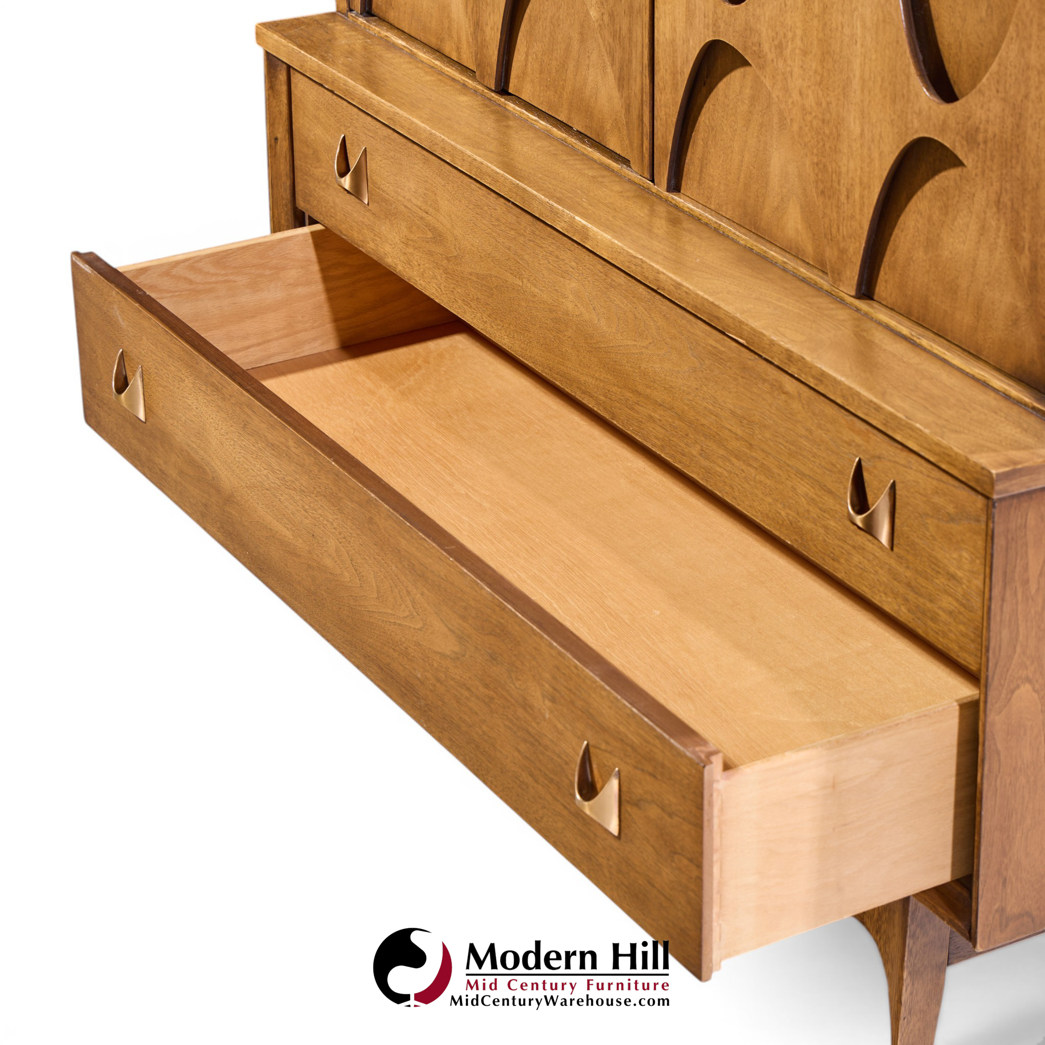 broyhill brasilia mid century walnut gentlemans chest