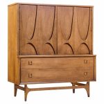 broyhill brasilia mid century walnut gentlemans chest