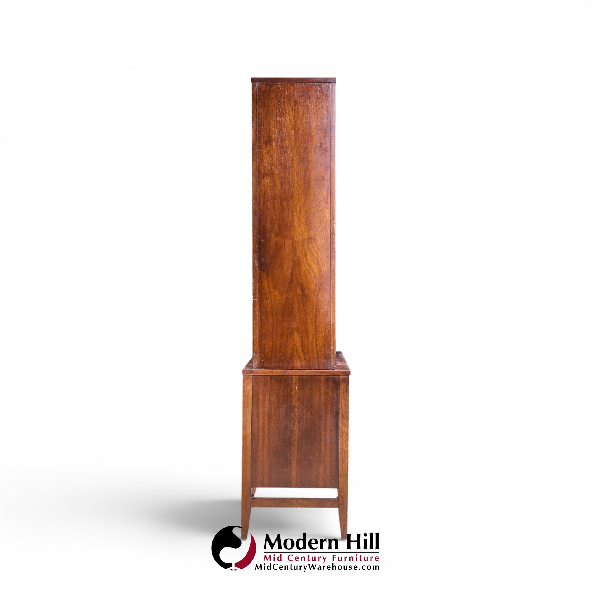broyhill brasilia mid century walnut room divider