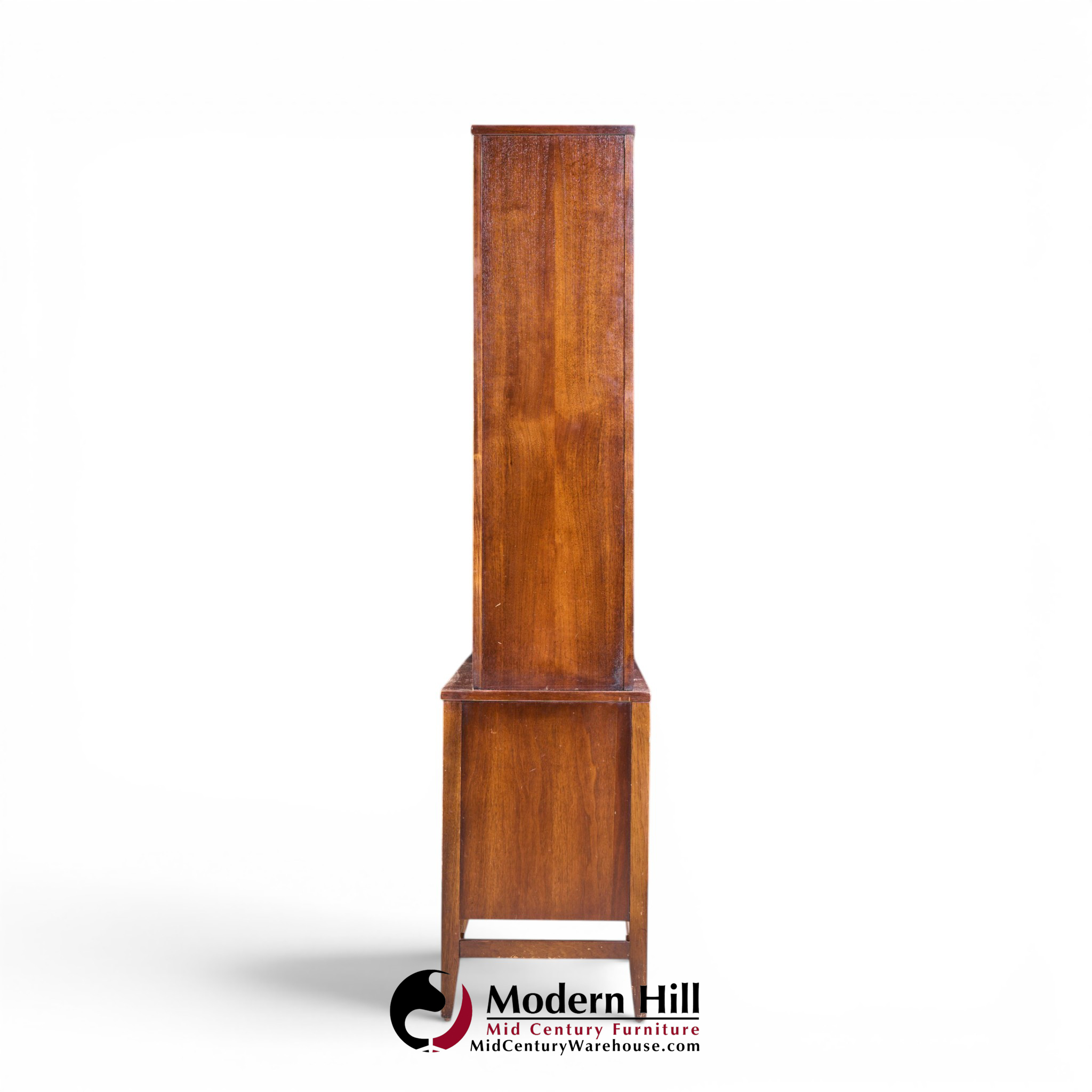 broyhill brasilia mid century walnut room divider