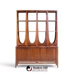 broyhill brasilia mid century walnut room divider