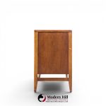 broyhill brasilia mid century walnut and brass credenza and hutch