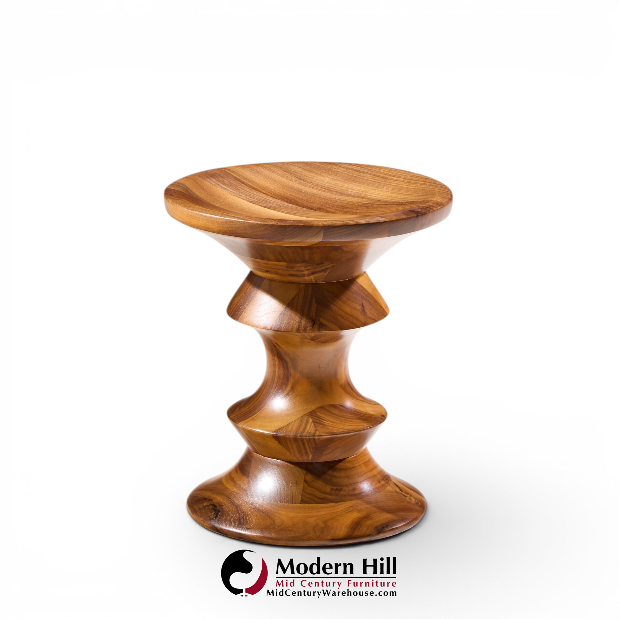 charles & ray eames for herman miller mid century walnut time life stool