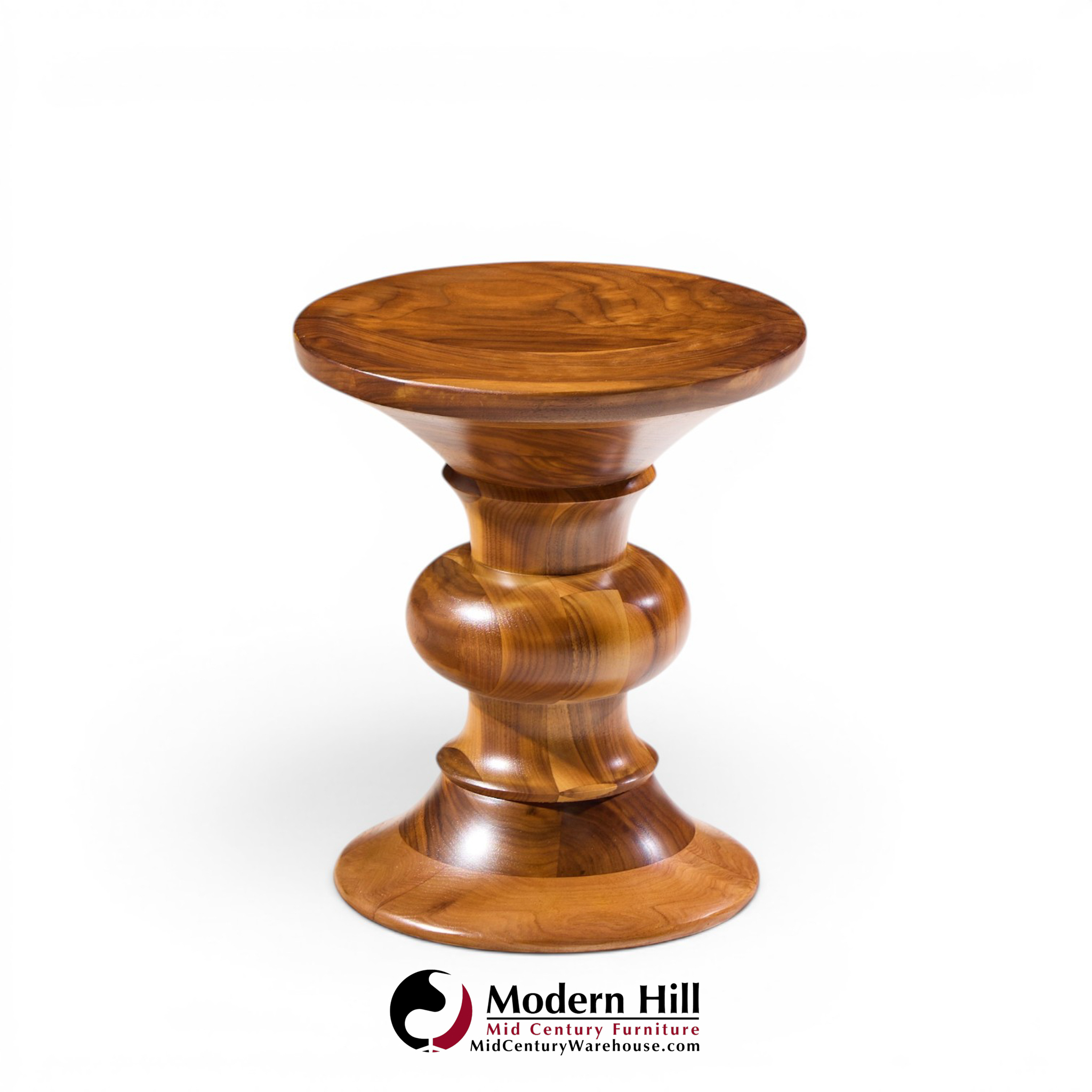 charles & ray eames for herman miller mid century walnut time life stool