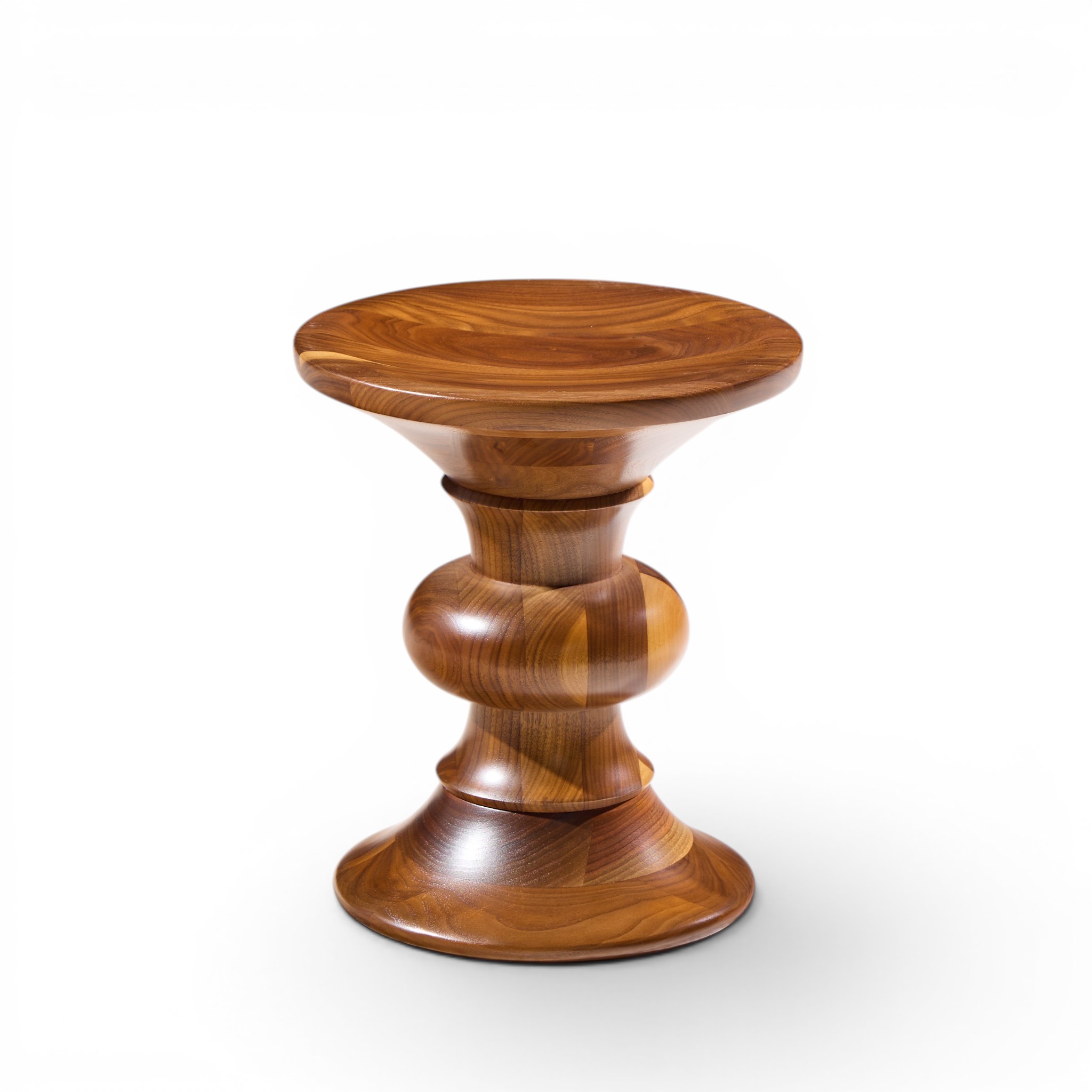 charles & ray eames for herman miller mid century walnut time life stool