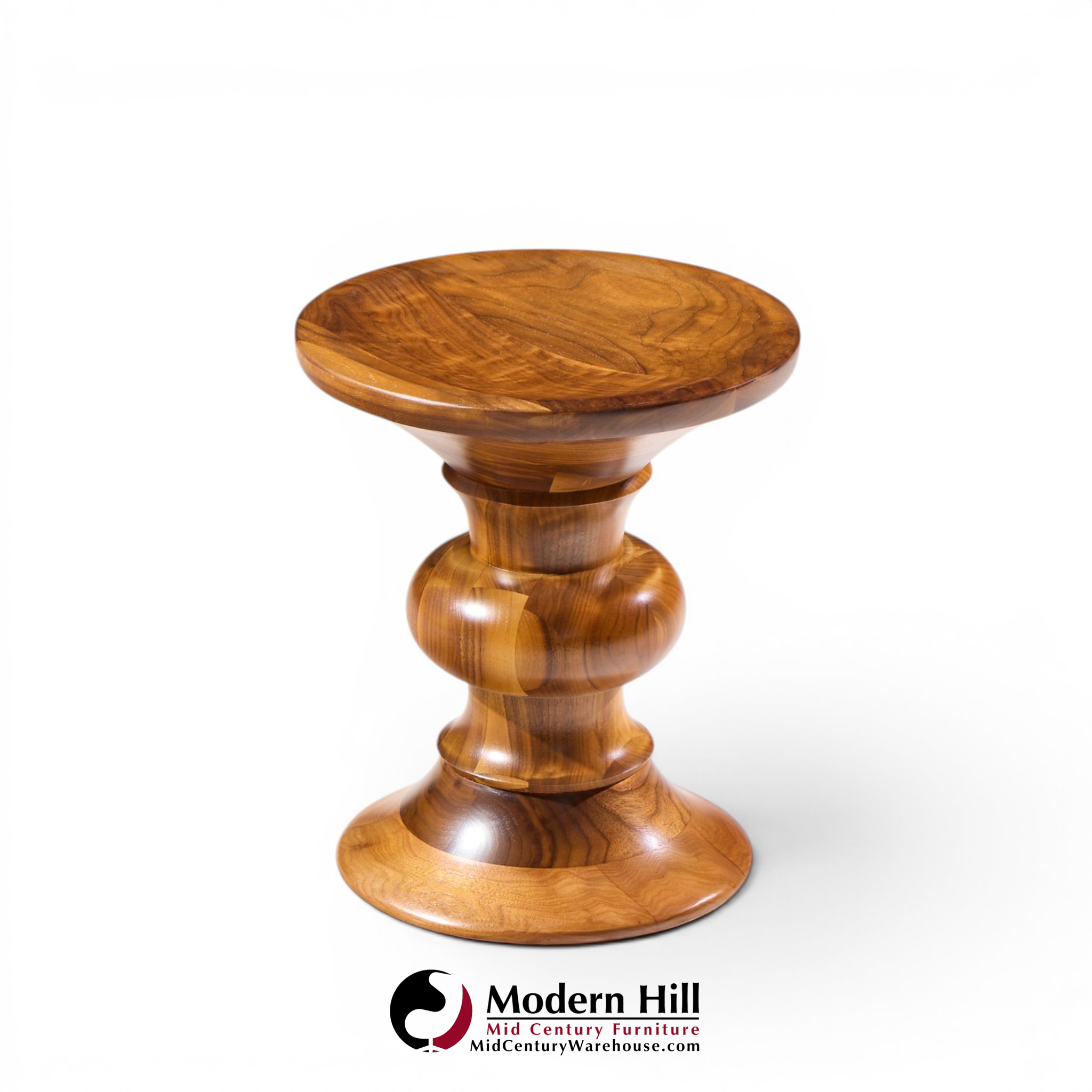charles & ray eames for herman miller mid century walnut time life stool