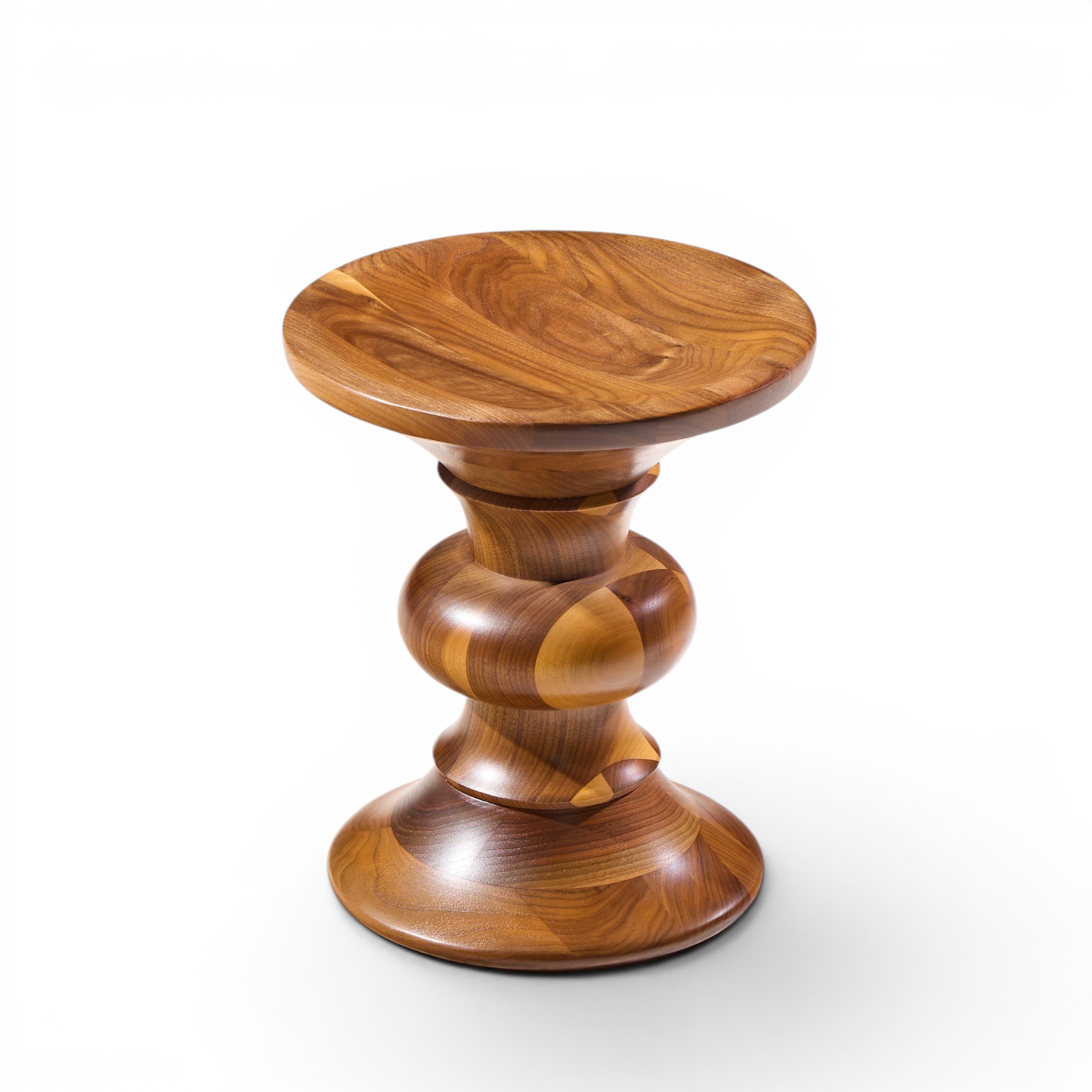 charles & ray eames for herman miller mid century walnut time life stool