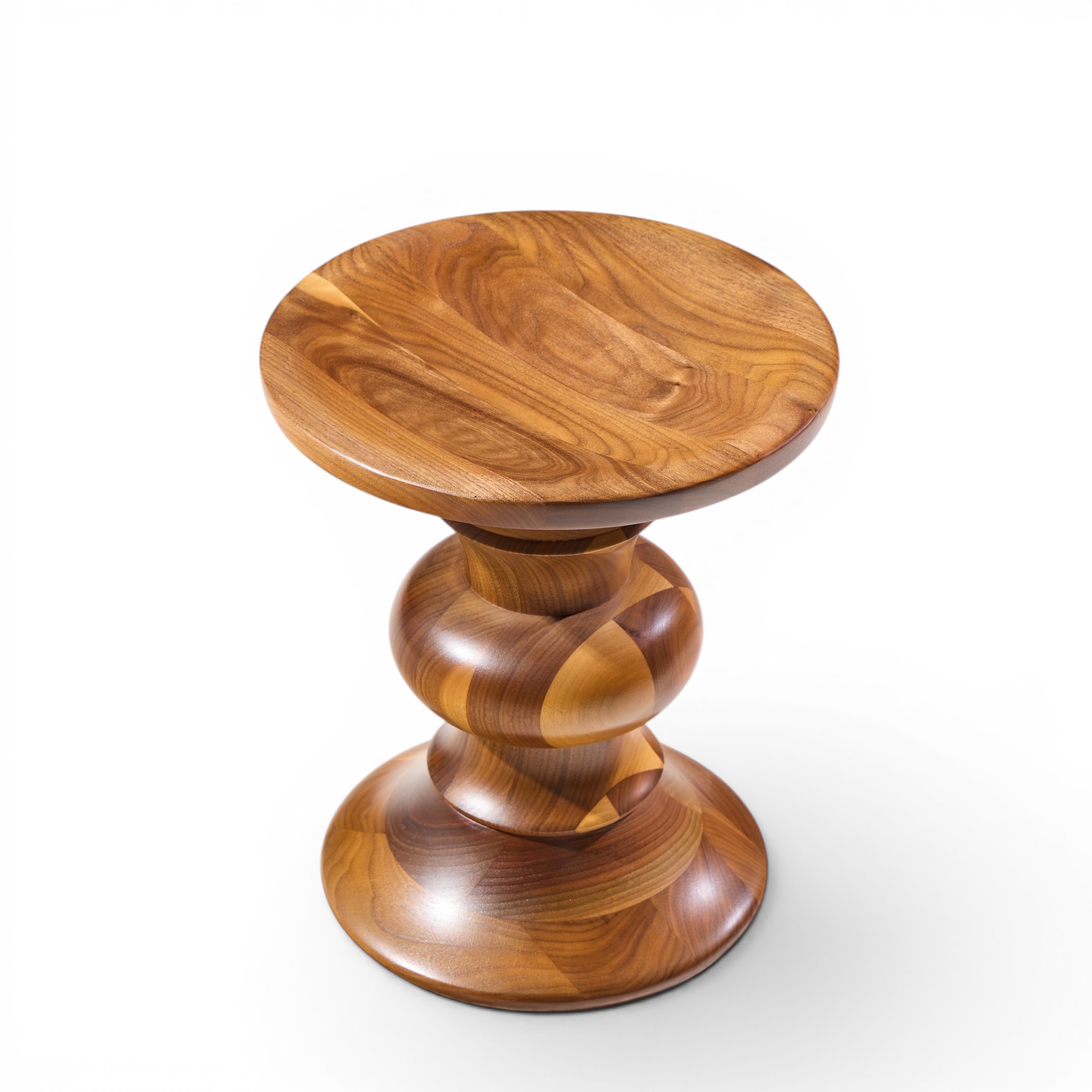 charles & ray eames for herman miller mid century walnut time life stool