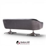 chromcraft mid century tufted sofa