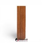 directional mid century walnut and chrome armoire dresser