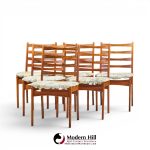dyrlund style mid century rosewood dining chairs- set of 6