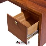 edward wormley for dunbar mid century rosewood and brass executive desk